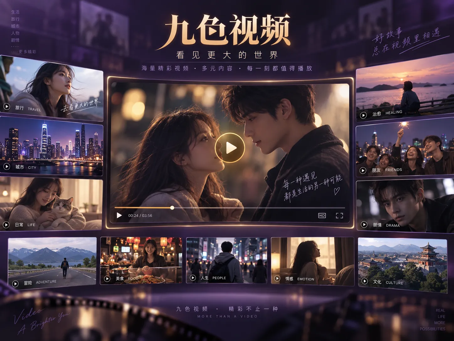 车窗外夜景形成连续光带